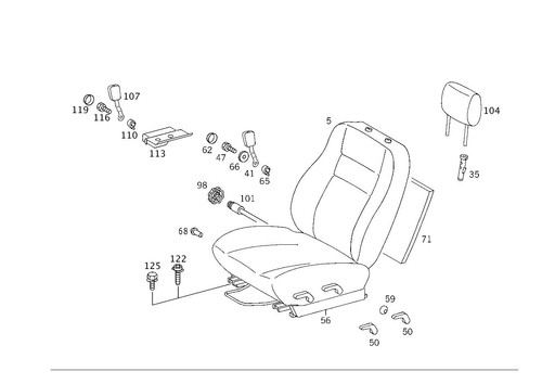 Mercedes benz genuine closure - genuine,