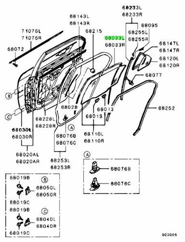 Runchannel door window - rr,
