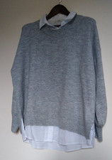 Asda George 2 In 1  Grey Jumper Size XL UK 20-22, New With Tags
