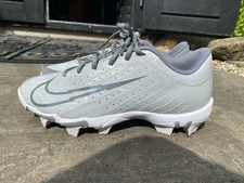 Nike Fastflex Vapor Baseball Cleats – Grey – UK Size 6 / EUR 40 – Barely Used