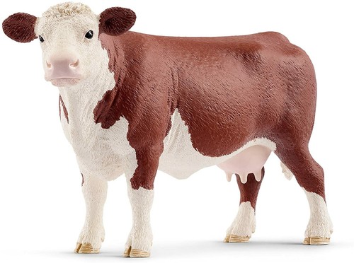 Schleich hereford cow 13867 - hereford,