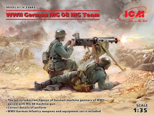 Icm 35645 wwii german - german, mg08