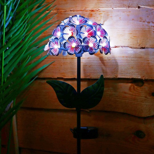 Led solar hydrangea garden - hydrangea,