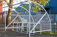 NEW Commercial Cycle shelter 10 Bike Storage - Galvanised Finish