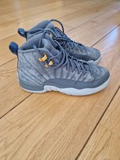 Nike Air Jordan Retro 12 Grey Suede Unisex Size Uk 6 EU 40