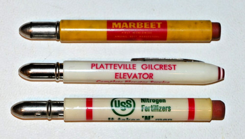 Vintage bullet pencils farm - bullet,