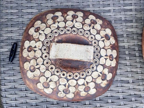 Vintage earthenware casserole - earthenware,