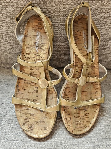 Dkny cork sandals - cork,