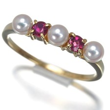 Auth Mikimoto Ring Baby Akoya