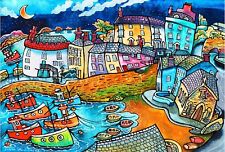 Tenby Harbour canvas wall art