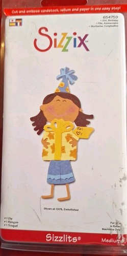 Sizzix sizzlits birthday girl - sizzlits,