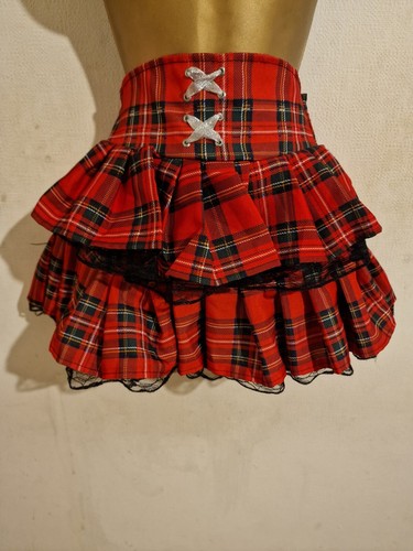 Black red silver cheque - red,