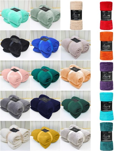 Luxury popcorn waffle blanket - luxury,