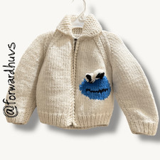 Handmade Cookie Monster Knit