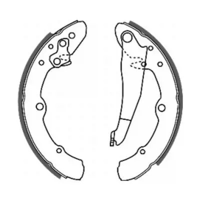 Brake shoes rear axle - shoes,