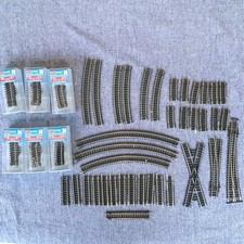 Peco N Gauge Setrack Job Lot 61 Pieces of Straights, Curves & Points