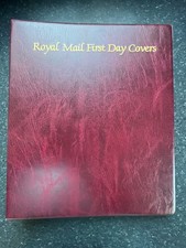ROYAL MAIL FIRST DAY COVER ALBUM - GOOD CONDITION - 21 SLEEVES + FLYLEAF - (GA3)