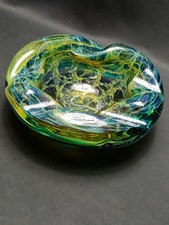 Mdina Art Glass Ashtray Signed