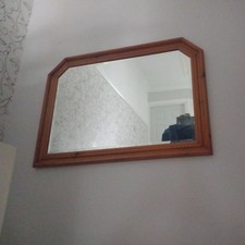 Large Pine Wall Mirror 105 x