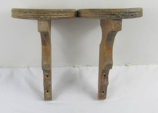Pair of antique oak shelves from an antique dresser top