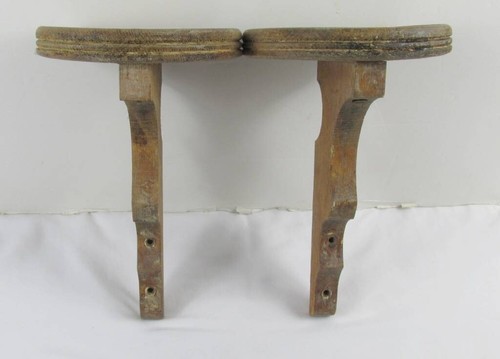 Pair antique oak - pair,