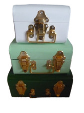 Set of 3 Small Metal Storage