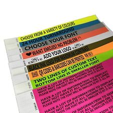 Wristbands Custom Text Logo