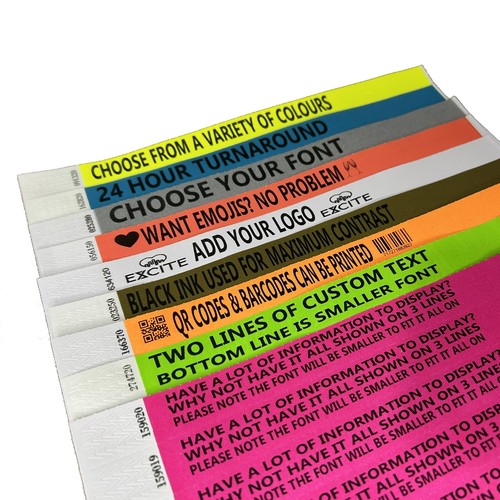 Wristbands custom text logo - custom,