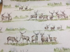VOYAGE Moorland Stag  Linen Fabric,Upholstery/Curtains/Blinds/Cushions