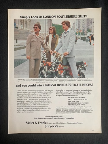 Vintage 1976 london fog honda - vintage,