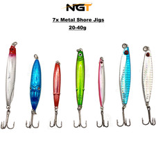 7x NGT Klone Sea Fishing Shore Casting Jigs Lures Spinners Bass Mackerel Pollack