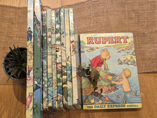 10 x vintage Rupert Bear