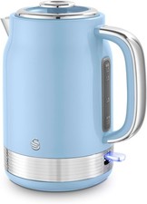 Swan Retro Jug Kettle, Rapid Boil, Removable Limescale Filter, Easy Pour 360 Deg