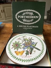  Portmeirion Boxed Set of 6 Round Place Mats - Botanic Garden