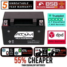 YTX7A-BS Atom AGM Motorcycle Battery 12V for Peugeot Vivacity 125 2010-2012