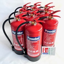 10x 6KG DRY POWDER ABC FIRE