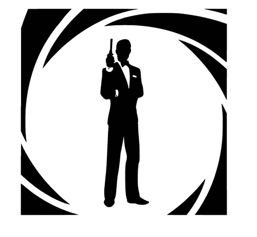007 vinyl car decal - 4”,