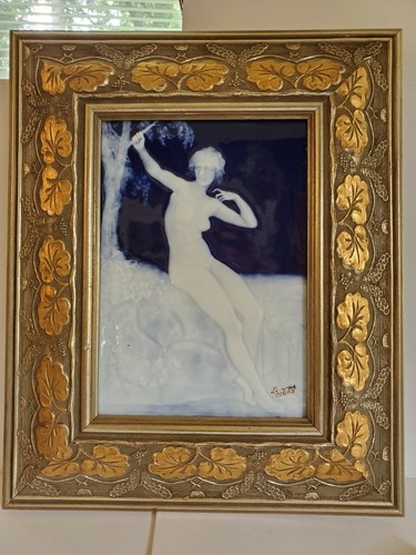 Large limoges framed pate - framed, sur