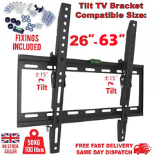 ✨TV Wall Bracket Mount Tilt For26 32 40 50 55 Upto 65 Inch Flat LCD LED QLED TV