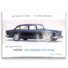 Humber Hawk Foldout Car Sales