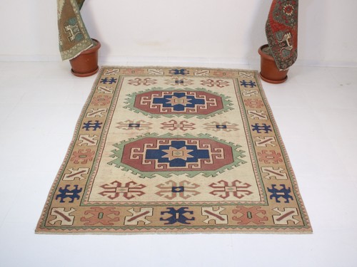 5x7 beige blue area - 5x7,