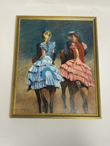 Original framed oil acrylic - original,