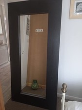 Dark Brown/Black Wooden Floor Mirror - IKEA MONGSTAD (1.86m X 0.94m)