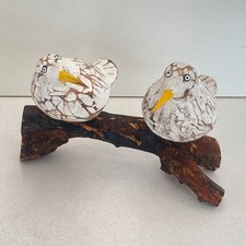Wooden Birds On Root Wood