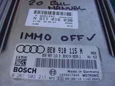 8E0910115N 0261S02211 MED9.1 IMMO OFF B7 Audi A4 2.0 TFSi BUL Manual ECU Bosch