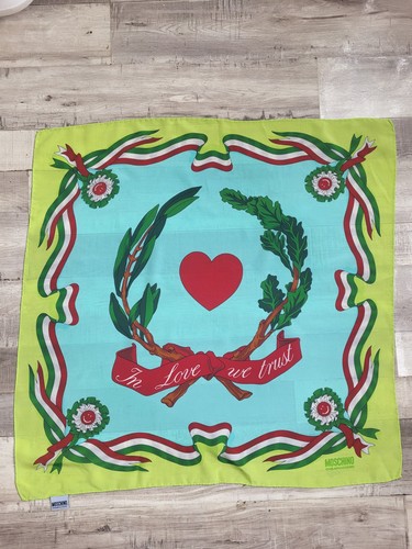 Moschino scarf with italian - moschino,