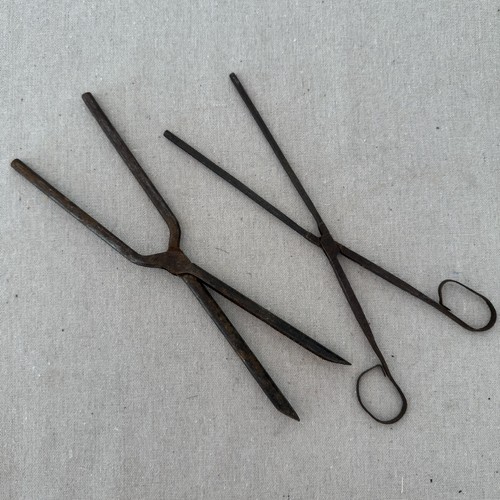 Antique hair curling tongs - antique,