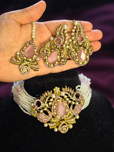 Turkish necklace and earrings - necklace,