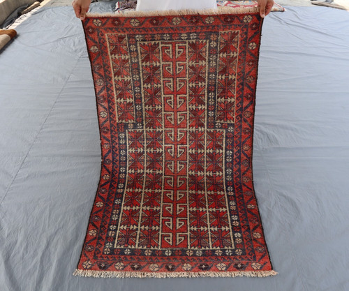 2x4 vintage baluchi rug - 2x4, hand