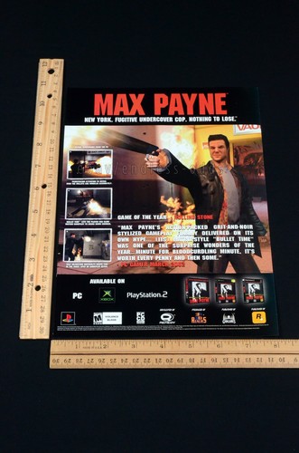 2002 max payne - ps2, playstation